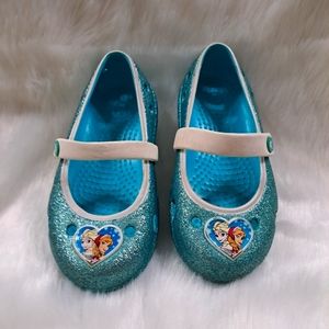 CROCS Toddler Girls Frozen Mary Jane's Size 9